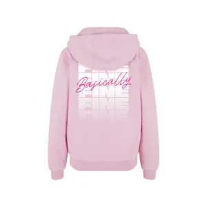 Sweatshirt à capuche zippé femme Miss Tee Basically Fine image-3