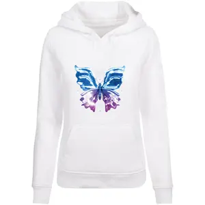 Camisola com capuz para mulher Miss Tee Chromed Butterfly image-0