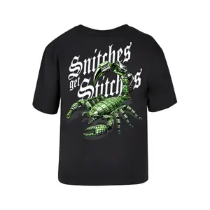 T-Shirt Miss Tee Snitches Get Stitches image-1