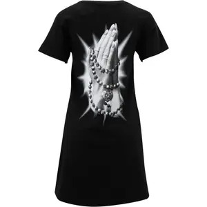 Robe t-shirt femme Miss Tee Praying Hands image-3