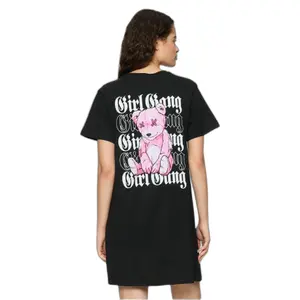 Women's t-shirt dress Miss Tee Girl Gang image-4