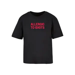 Women's T-shirt Miss Tee Allergic To Idiots image-0