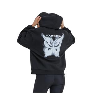 Women's hooded sweatshirt Miss Tee Karma Butterfly image-4