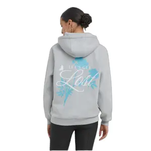 Women's fluffy hoodie Miss Tee Lost Flowers image-4