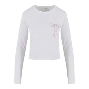 Long sleeve T-shirt Miss Tee Bow Oneliner image-0