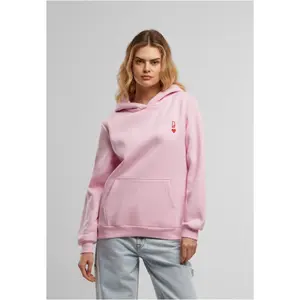 Women's fluffy hoodie Miss Tee Queen Card EMB image-1