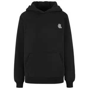 Women's fluffy hoodie Miss Tee Flying Butterfly EMB image-0