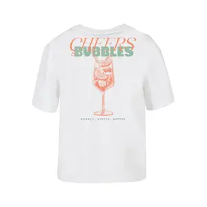 Dames-T-shirt Miss Tee Cheers and Bubbles image-2