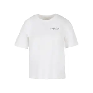 Women's T-shirt Miss Tee Take It Easy Flowers image-0