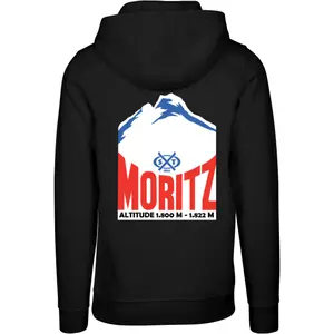 Thick Hooded Sweatshirt Mister Tee ST Moritz Mountain image-1
