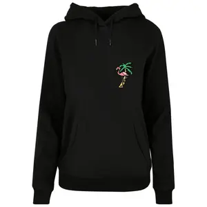 Women's hooded sweatshirt Mister Tee Flamingo Basic