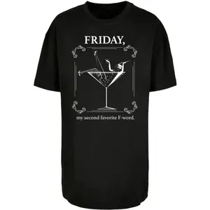 Women's oversize boyfriend T-shirt Mister Tee F-Word image-0