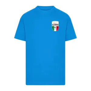 T-shirt Mister Tee Azurro Italia Crest image-0