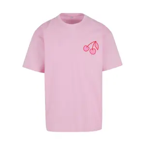 Oversized T-shirt Mister Tee Pink Cherries