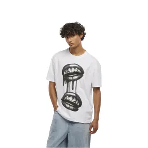 Oversized T-shirt Mister Tee Grillz Lips image-1