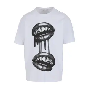 Oversized T-shirt Mister Tee Grillz Lips image-0