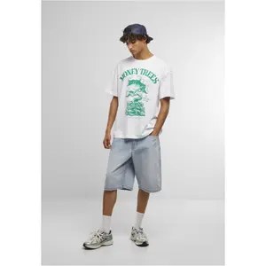 Oversized T-shirt Mister Tee Green Money Trees image-2