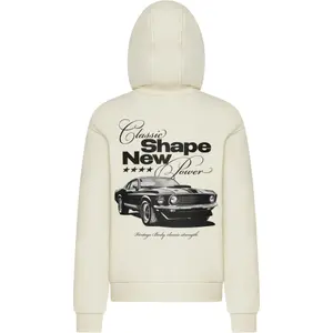 Hooded Sweatshirt Mister Tee Classic Shape New Power Fluffy image-1