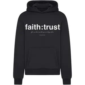 Hooded Sweatshirt Mister Tee Faith And Trust Fluffy image-0