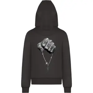 Women's hooded sweatshirt Mister Tee Faith Meets Strength image-1