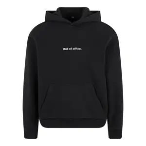 Hooded sweatshirt Mister Tee Out Of Office EMB Fluffy image-0