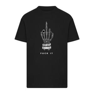 T-shirt Mister Tee Skull Hand Fuck It