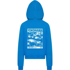 Oversized hooded sweatshirt Mister Tee Yokohama Race Heavy Carry-Over from MT3956 image-1