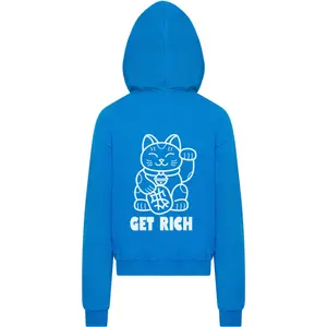 Oversized hooded sweatshirt Mister Tee Get Rich Heavy image-1