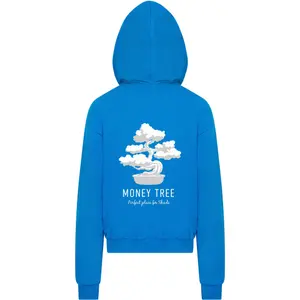 Oversized Thick Hooded Sweatshirt Mister Tee Money Tree White image-1