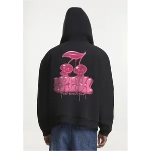 Zip-up hoodie Mister Tee Fresh to Death Cherries image-3