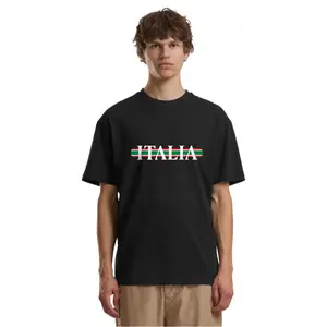 Oversized T-shirt Mister Tee Italia Stripes image-1