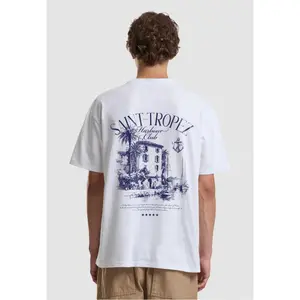 Oversized T-shirt Mister Tee Hotel Saint Tropez image-3