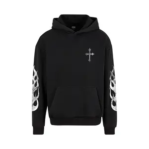 Hooded Sweatshirt Mister Tee Vintage Cross image-2