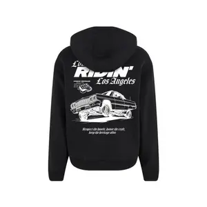 Sudadera con capucha y cremallera Mister Tee Low Ridin LA image-3