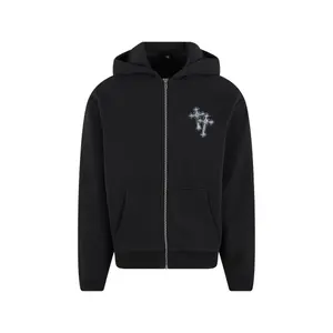 Kapuzensweatshirt mit Reißverschluss Mister Tee Six Crosses image-2