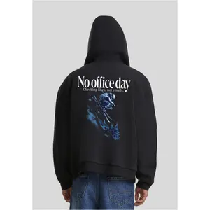 Sweatshirt com capuz e fecho de correr Mister Tee No Office Day image-1
