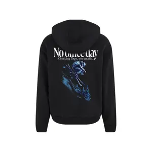 Sweatshirt com capuz e fecho de correr Mister Tee No Office Day image-3