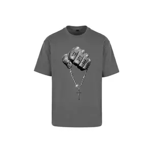 Vintage Oversized T-Shirt Mister Tee Faith Meets Strength image-2