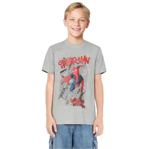 T-shirt de criança Mister Tee Spiderman Comic