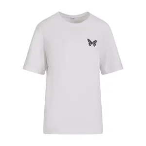 Women's T-shirt Mister Tee Butterfly EMB image-0