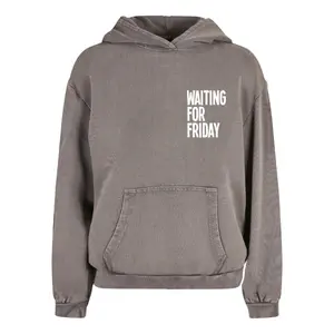 Sweatshirt com capuz de grandes dimensões para mulher Mister Tee Waiting For Friday Acid image-0