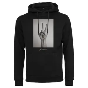 Sweatshirt hooded Mister Tee Peace Sign image-0