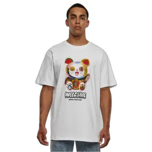 T-shirt sobredimensionada Mister Tee Welcome Cat Heavy image-0