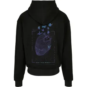 Felpa con zip a cappuccio Mister Tee Grid Head Butterfly image-3