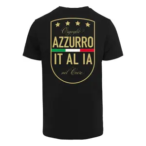 T-shirt Mister Tee Azurro Italia Crest image-1