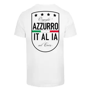 T-shirt Mister Tee Azurro Italia Crest image-1