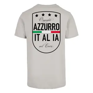 T-shirt Mister Tee Azurro Italia Crest image-1