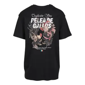 Oversized T-shirt Mister Tee Pelea De Gallos image-2