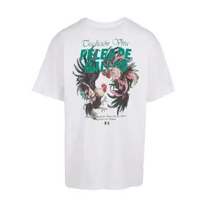 Oversized T-shirt Mister Tee Pelea De Gallos image-3
