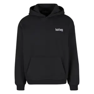 Fuzzy hooded sweatshirt for women Mister Tee Bad Boy EMB image-0